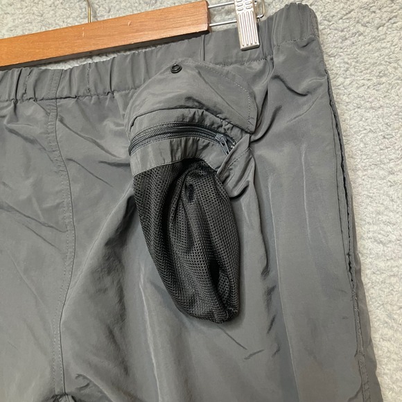 Vtg Travelsmith Pants Men L Gray Nylon Zip Pocket Travel Hiking Outdoor Gorpcore - Picture 6 of 9